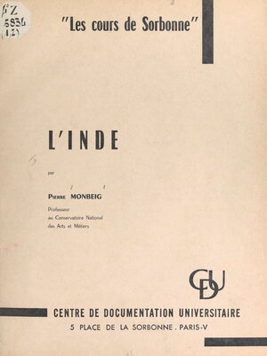 cover image of L'Inde